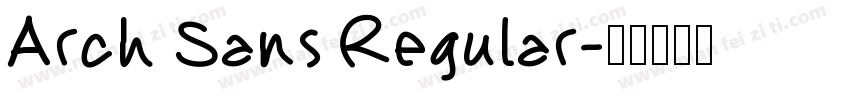 Arch Sans Regular字体转换